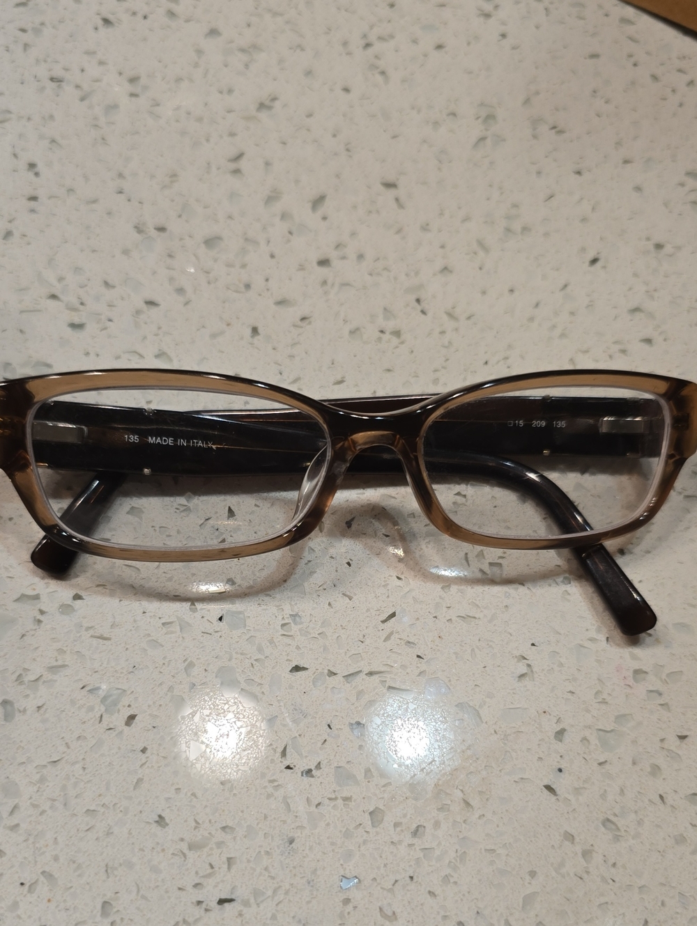 Fendi Classic Rectangular Women's Reading Glasses in Brown